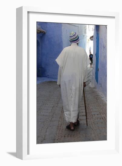 Chefchaouen Man-null-Framed Photographic Print