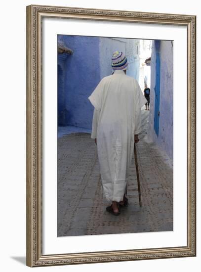 Chefchaouen Man-null-Framed Photographic Print