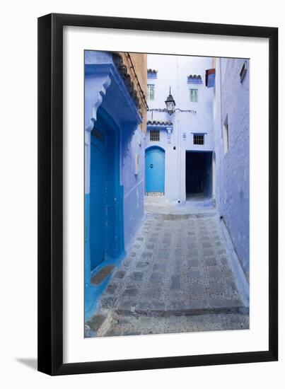 Chefchaouen, Morocco. Narrow Alleyways for Foot Traffic Only-Emily Wilson-Framed Photographic Print