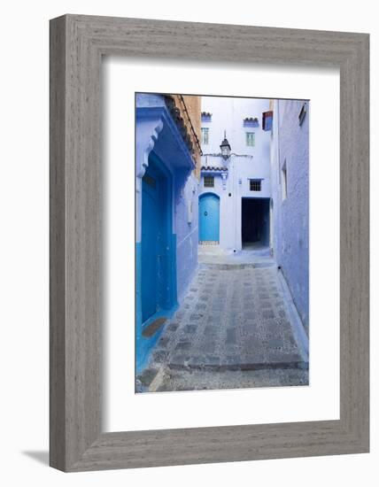 Chefchaouen, Morocco. Narrow Alleyways for Foot Traffic Only-Emily Wilson-Framed Photographic Print