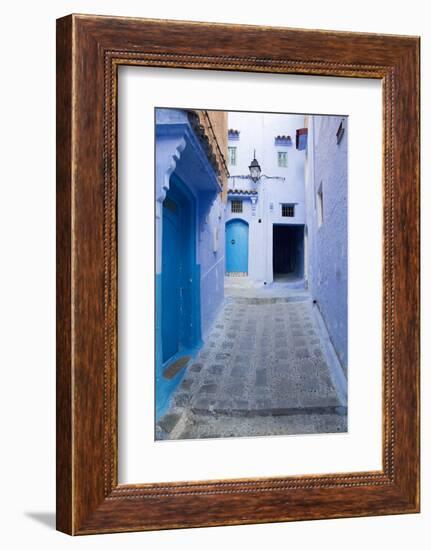 Chefchaouen, Morocco. Narrow Alleyways for Foot Traffic Only-Emily Wilson-Framed Photographic Print