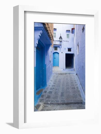 Chefchaouen, Morocco. Narrow Alleyways for Foot Traffic Only-Emily Wilson-Framed Photographic Print