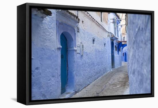 Chefchaouen, Morocco. Narrow Arched Alleyways for Foot Traffic Only-Emily Wilson-Framed Premier Image Canvas