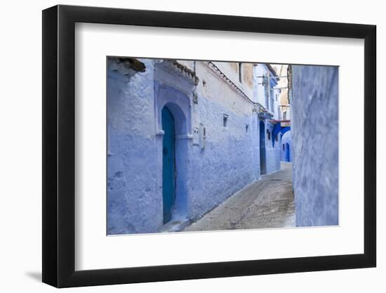 Chefchaouen, Morocco. Narrow Arched Alleyways for Foot Traffic Only-Emily Wilson-Framed Photographic Print