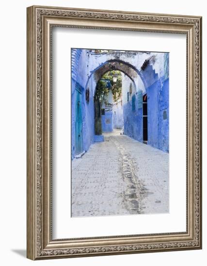 Chefchaouen, Morocco. Narrow Arched Alleyways for Foot Traffic Only-Emily Wilson-Framed Photographic Print