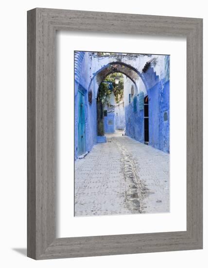 Chefchaouen, Morocco. Narrow Arched Alleyways for Foot Traffic Only-Emily Wilson-Framed Photographic Print