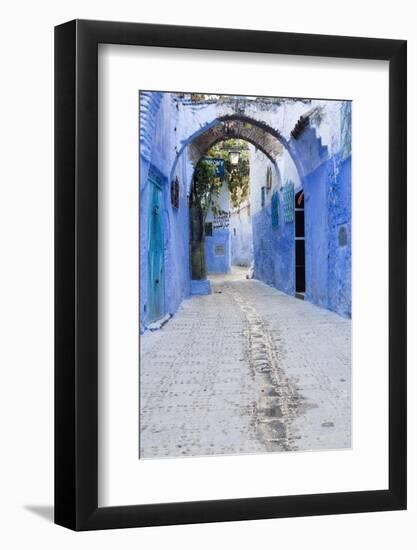 Chefchaouen, Morocco. Narrow Arched Alleyways for Foot Traffic Only-Emily Wilson-Framed Photographic Print