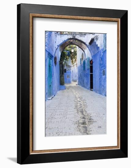 Chefchaouen, Morocco. Narrow Arched Alleyways for Foot Traffic Only-Emily Wilson-Framed Photographic Print