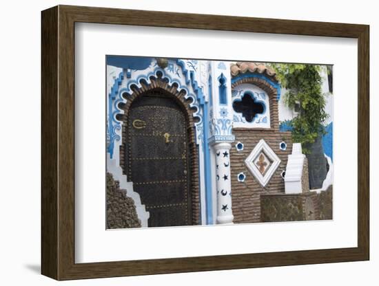 Chefchaouen, Morocco, Narrow Arched Doorways-Emily Wilson-Framed Photographic Print