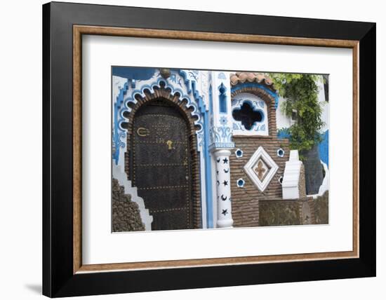 Chefchaouen, Morocco, Narrow Arched Doorways-Emily Wilson-Framed Photographic Print