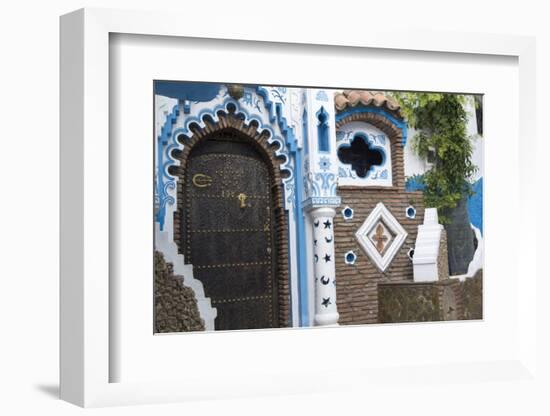 Chefchaouen, Morocco, Narrow Arched Doorways-Emily Wilson-Framed Photographic Print