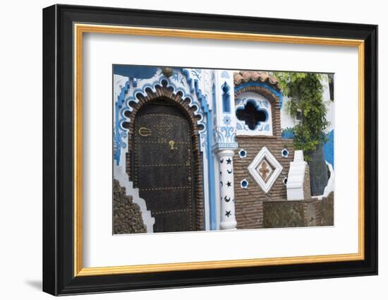 Chefchaouen, Morocco, Narrow Arched Doorways-Emily Wilson-Framed Photographic Print