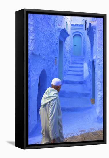 Chefchaouen, Morocco, North Africa, Africa-Neil-Framed Premier Image Canvas