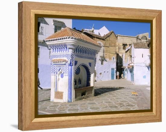 Chefchaouen, Rif Region, Morocco, North Africa, Africa-Bruno Morandi-Framed Premier Image Canvas