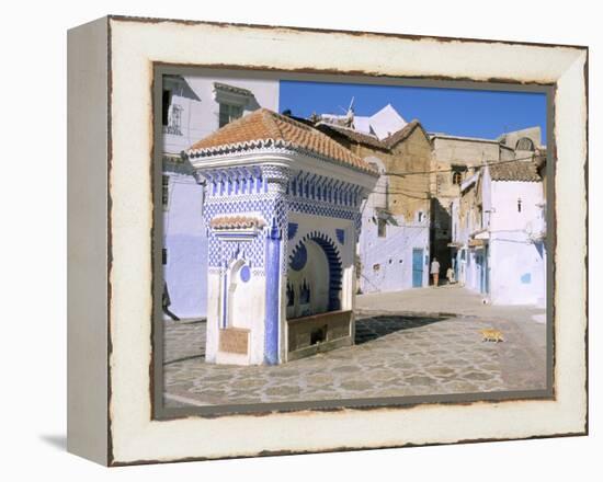 Chefchaouen, Rif Region, Morocco, North Africa, Africa-Bruno Morandi-Framed Premier Image Canvas