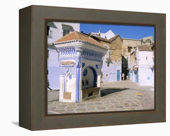 Chefchaouen, Rif Region, Morocco, North Africa, Africa-Bruno Morandi-Framed Premier Image Canvas