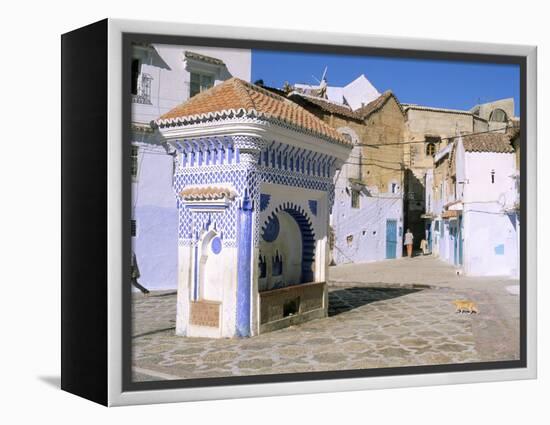 Chefchaouen, Rif Region, Morocco, North Africa, Africa-Bruno Morandi-Framed Premier Image Canvas