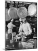 Chefs Cooking in a Restaurant Kitchen at Radio City-Bernard Hoffman-Mounted Photographic Print