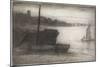 Chelsea Bridge and Church from Sixteen Etchings of Scenes on the Thames and Other Subjects-James Abbott McNeill Whistler-Mounted Giclee Print