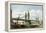 Chelsea Bridge, London, C1860-null-Framed Premier Image Canvas