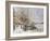 Chelsea: Cheyne Walk under Snow-John Sutton-Framed Giclee Print