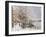 Chelsea: Cheyne Walk under Snow-John Sutton-Framed Giclee Print