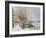 Chelsea: Cheyne Walk under Snow-John Sutton-Framed Giclee Print