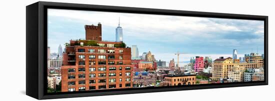 Chelsea with One World Trade Center View, Meatpacking District, Hudson River, Manhattan, New York-Philippe Hugonnard-Framed Premier Image Canvas