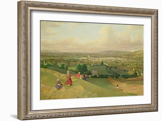 Cheltenham from Leckhampton Hill, c.1840-English School-Framed Giclee Print