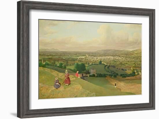 Cheltenham from Leckhampton Hill, c.1840-English School-Framed Giclee Print