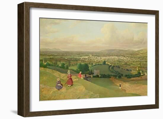 Cheltenham from Leckhampton Hill, c.1840-English School-Framed Giclee Print