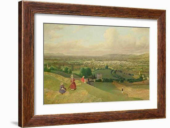 Cheltenham from Leckhampton Hill, c.1840-English School-Framed Giclee Print