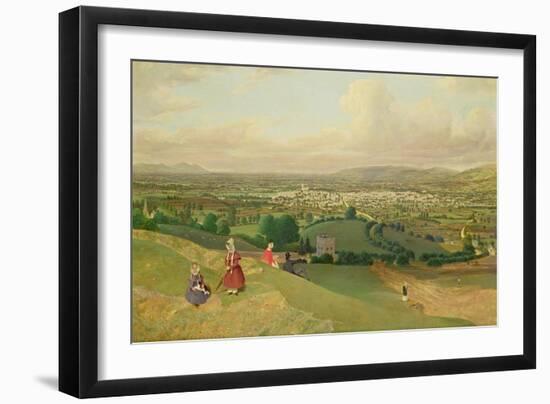 Cheltenham from Leckhampton Hill, c.1840-English School-Framed Giclee Print