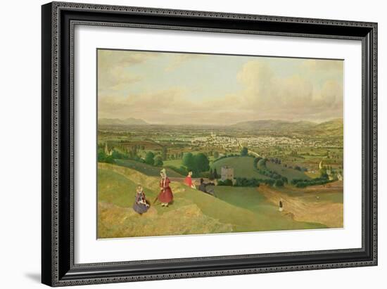 Cheltenham from Leckhampton Hill, c.1840-English School-Framed Giclee Print