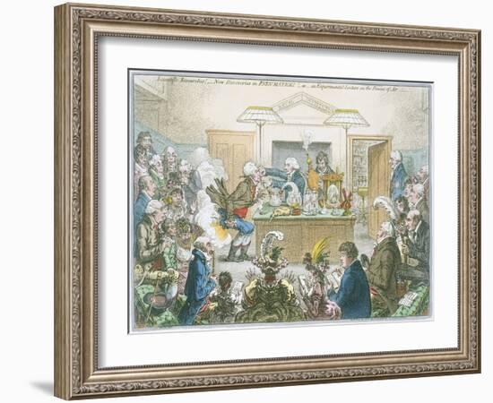 Chemical Lecture, 1802-James Gillray-Framed Giclee Print