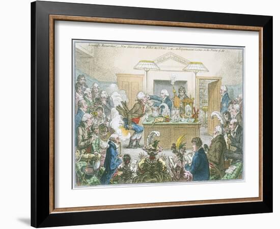 Chemical Lecture, 1802-James Gillray-Framed Giclee Print