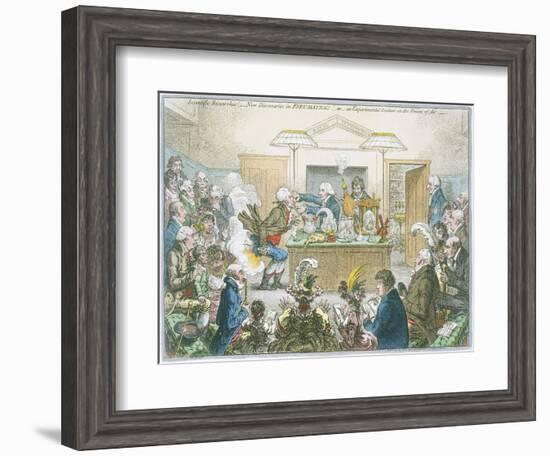 Chemical Lecture, 1802-James Gillray-Framed Giclee Print