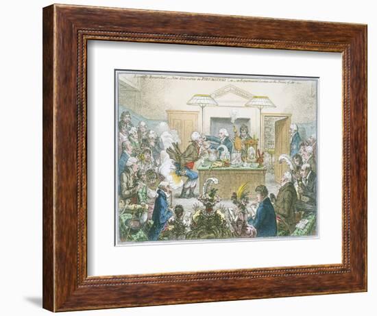 Chemical Lecture, 1802-James Gillray-Framed Giclee Print