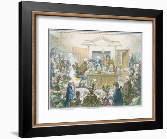 Chemical Lecture, 1802-James Gillray-Framed Giclee Print