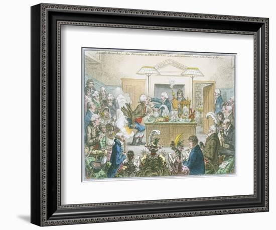 Chemical Lecture, 1802-James Gillray-Framed Giclee Print