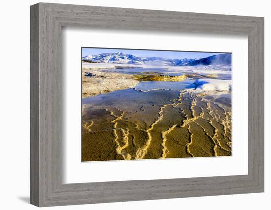 Chemical Sediments. Yellowstone National Park, Wyoming.-Tom Norring-Framed Photographic Print