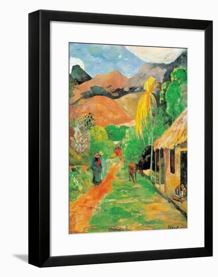 Chemin a Papeete-Paul Gauguin-Framed Art Print