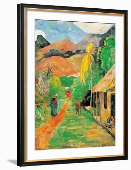 Chemin a Papeete-Paul Gauguin-Framed Art Print