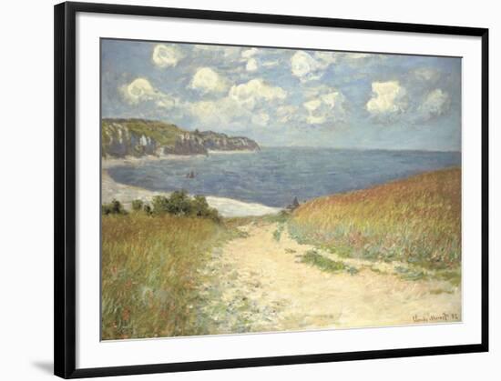 Chemin dans les bles a Pourville, 1882-Claude Monet-Framed Art Print