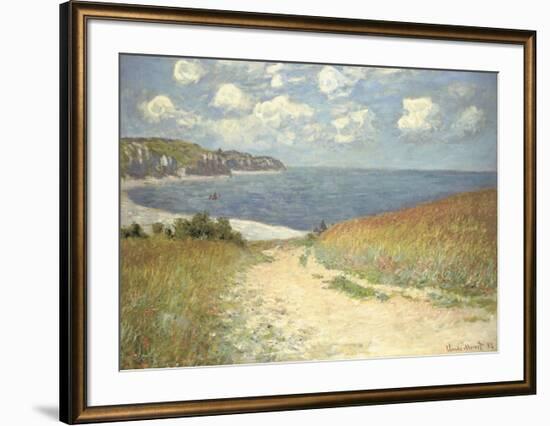 Chemin dans les bles a Pourville, 1882-Claude Monet-Framed Art Print