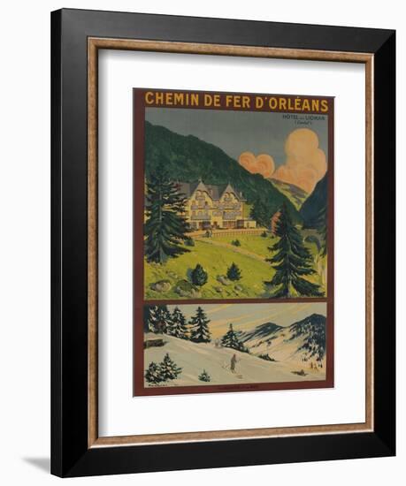 Chemin De Fer D'Orleans, French Railway Travel Poster-null-Framed Giclee Print