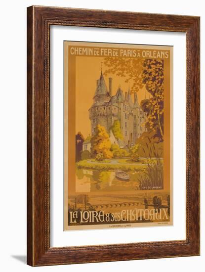 Chemin De Fer De Paris a Orleans, French Travel Poster La Loire-null-Framed Giclee Print