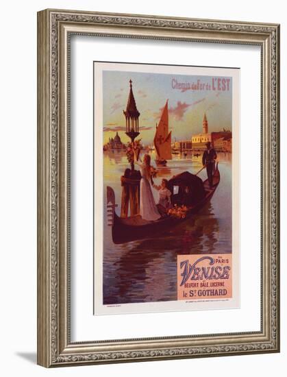 Chemin de fer Est Paris-Venise-Willette-Framed Art Print