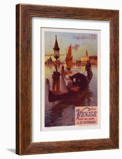 Chemin de fer Est Paris-Venise-Willette-Framed Art Print