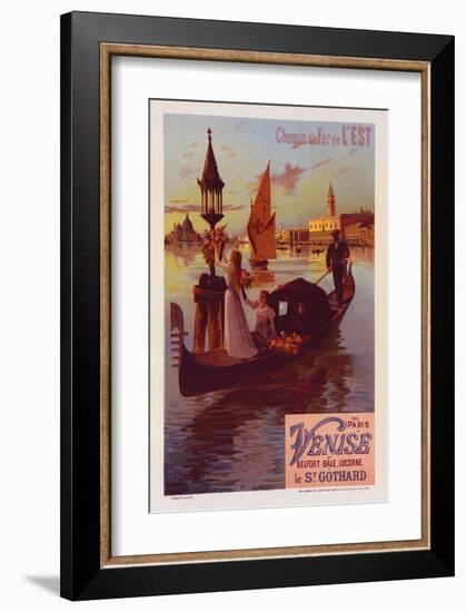 Chemin de fer Est Paris-Venise-Willette-Framed Art Print